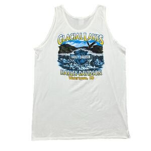 Harley-Davidson Tank Top 2XL Glacial Lakes Watertown SD Graphic USA
